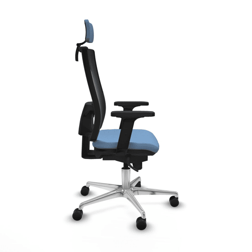 Cadeira de escritório com apoio para a cabeça Piqueras y Crespo 2D086N2 Azul celeste