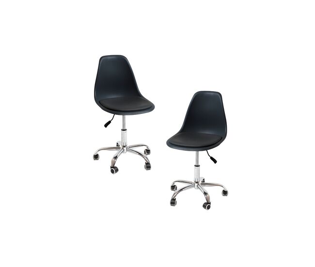 Pack 2 sillas dami office - negro