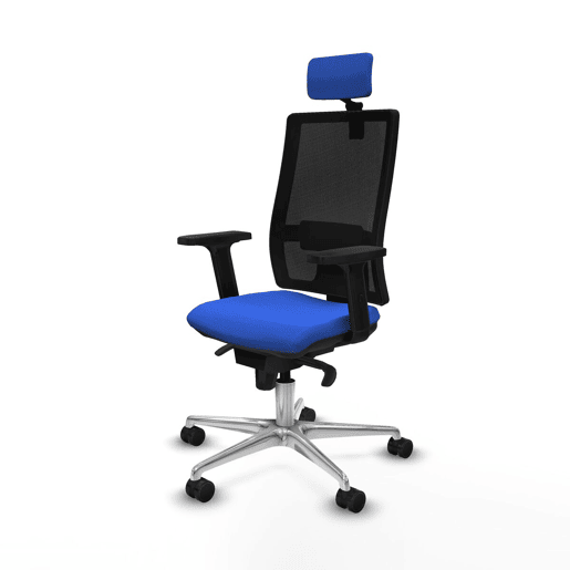 Cadeira de escritório com apoio para a cabeça Piqueras y Crespo 2D086N2 Azul