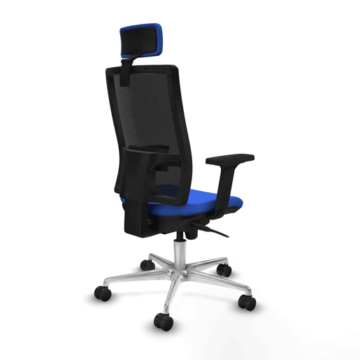 Cadeira de escritório com apoio para a cabeça Piqueras y Crespo 2D086N2 Azul