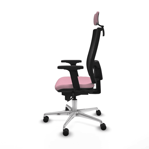 Cadeira de escritório com apoio para a cabeça Piqueras y Crespo 2D086N2 Cor de Rosa