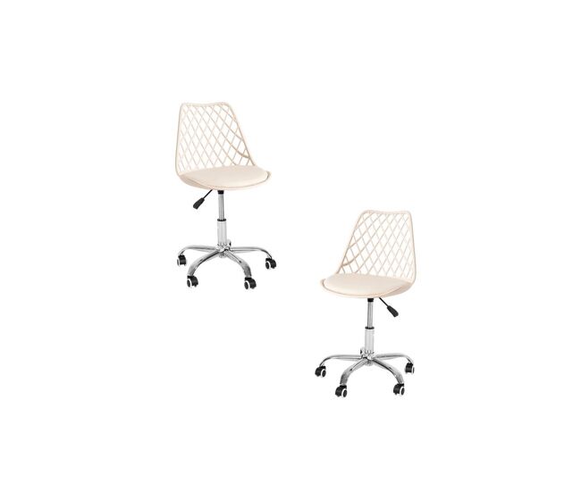 Pack 2 sillas mima office - beige