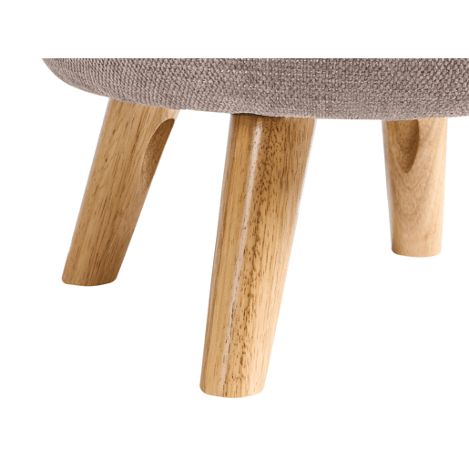 Pufe com arrumação HAWLEY Chenille Taupe 40 cm 40 cm 41 cm