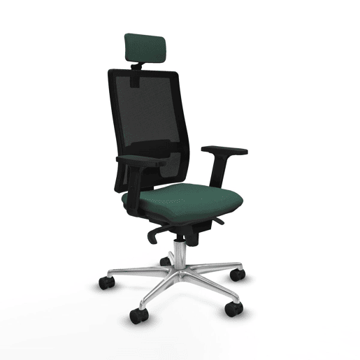 Cadeira de escritório com apoio para a cabeça Piqueras y Crespo 2D086N2 Verde