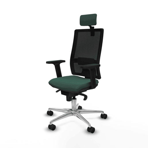 Cadeira de escritório com apoio para a cabeça Piqueras y Crespo 2D086N2 Verde