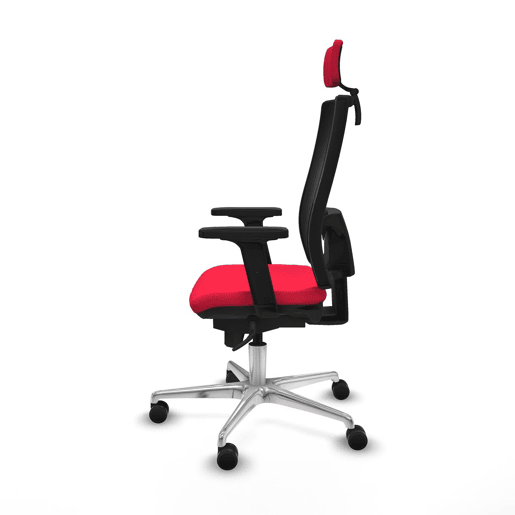 Cadeira de escritório com apoio para a cabeça Piqueras y Crespo 2D086N2 Vermelho