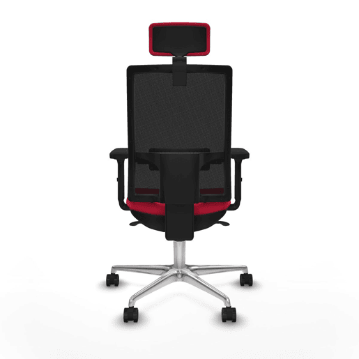 Cadeira de escritório com apoio para a cabeça Piqueras y Crespo 2D086N2 Vermelho