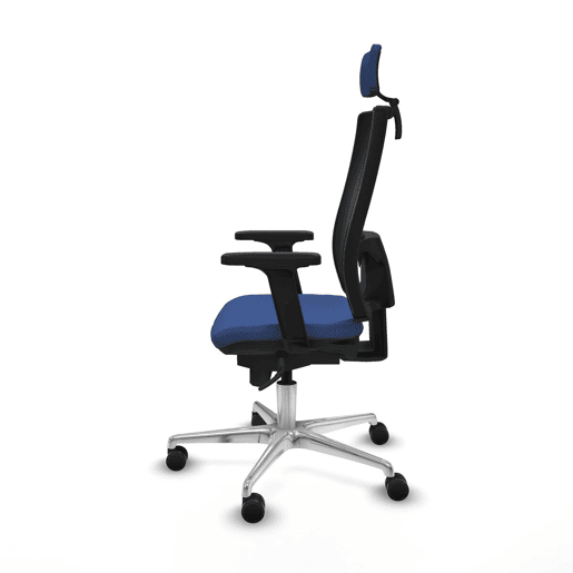 Cadeira de escritório com apoio para a cabeça Piqueras y Crespo 2D086N2 Azul Marinho
