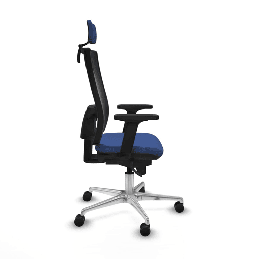 Cadeira de escritório com apoio para a cabeça Piqueras y Crespo 2D086N2 Azul Marinho