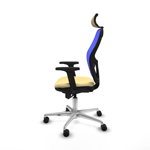 Cadeira de escritório com apoio para a cabeça Jorquera Piqueras y Crespo 2D086N2 Creme