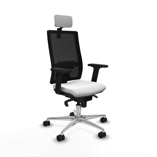 Cadeira de escritório com apoio para a cabeça Piqueras y Crespo 2D086N2 Branco