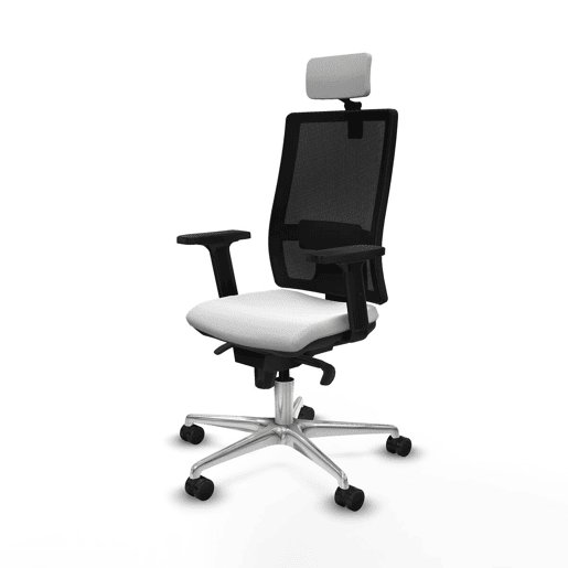 Cadeira de escritório com apoio para a cabeça Piqueras y Crespo 2D086N2 Branco