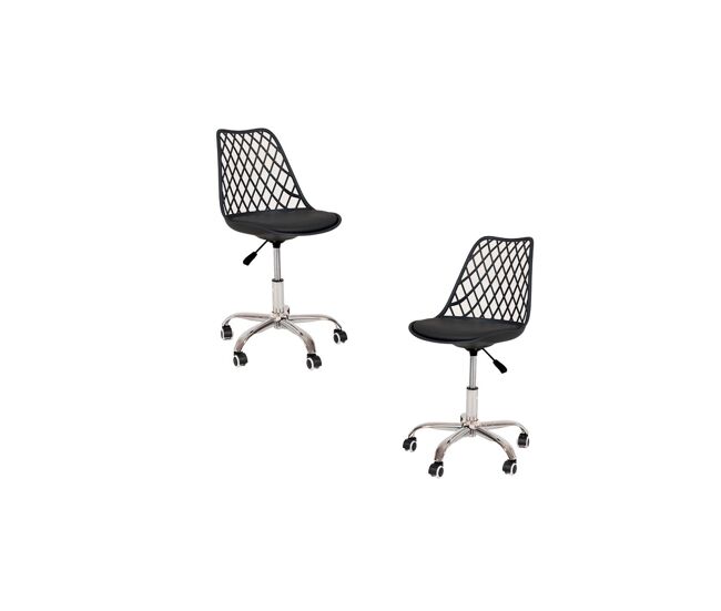 Pack 2 sillas mima office - negro