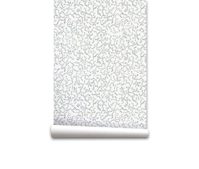 Papel pintado enredadera enredadera - verde - 1 rollo 55 x 300 cm