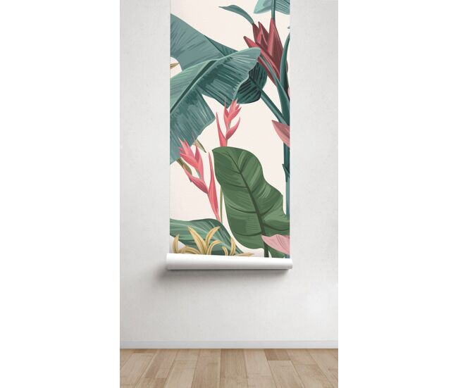 Mural papel pintado plantas tropicales muralplantastropicales - multicolor - 220x300 cm