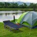Cama de Camping Acero, Tela Oxford Outsunny Cama de Camping Acero, Tela Oxford Outsunny Azul