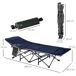 Cama de Camping Acero, Tela Oxford Outsunny Cama de Camping Acero, Tela Oxford Outsunny Azul