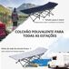 Cama de Camping Acero, Tela Oxford Outsunny Cama de Camping Acero, Tela Oxford Outsunny Azul