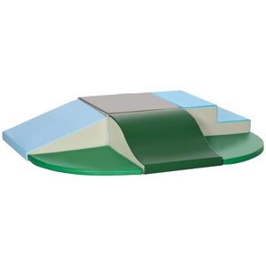 HOMCOM Conjunto de 6 Blocos de Espuma para Crianças de 12-36 Meses Blocos de Construção Brinquedo Educativo Infantil para Escalar Multicor