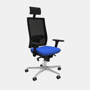 Cadeira de escritório com apoio para a cabeça Piqueras y Crespo 3D086G1 Azul