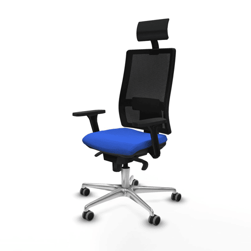 Cadeira de escritório com apoio para a cabeça Piqueras y Crespo 3D086G1 Azul