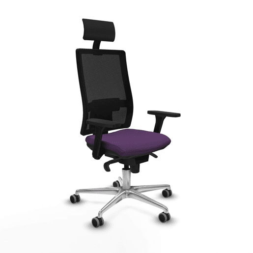 Cadeira de escritório com apoio para a cabeça Piqueras y Crespo 3D086G1 Roxo