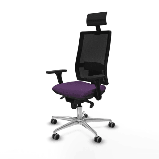 Cadeira de escritório com apoio para a cabeça Piqueras y Crespo 3D086G1 Roxo