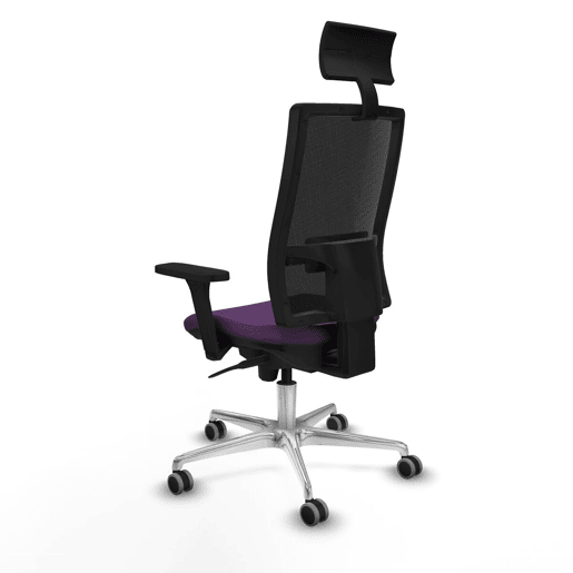 Cadeira de escritório com apoio para a cabeça Piqueras y Crespo 3D086G1 Roxo