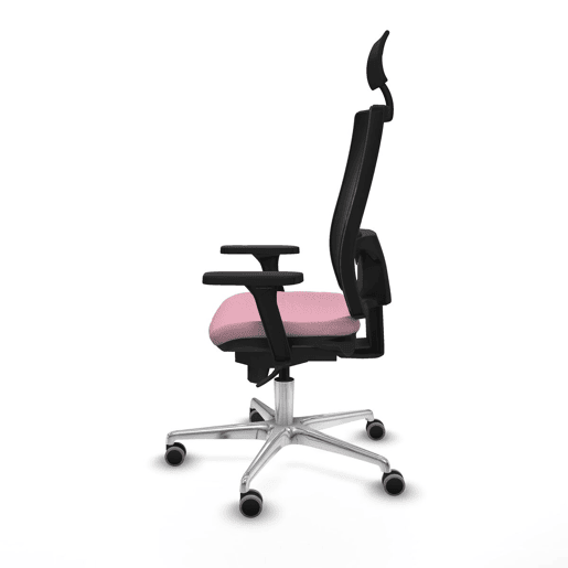 Cadeira de escritório com apoio para a cabeça Piqueras y Crespo 3D086G1 Cor de Rosa