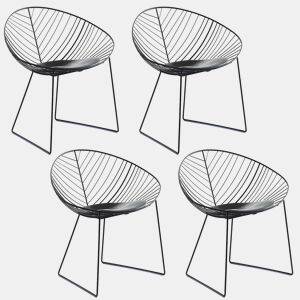 Cadeira Mons Preta com Encosto Ergonômico e Assento Acolchoado, Ideal para Escritório ou Estúdio, com Design Moderno e Elegante
