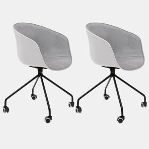 Cadeira Cute Wheels cinzenta