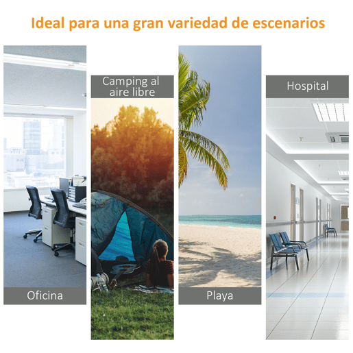 Outsunny Cama de Campismo Dobrável em Tecido Oxford 600D com 1 Bolso Lateral, Saco de Transporte e Estrutura de Aço, Suporta até 150 kg, Ideal para Praia e Caminhadas, 190x68x52 cm, Azul