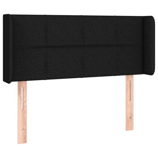 vidaXL Cabeceira de cama c luzes LED tecido 103x16x7888 cm preto