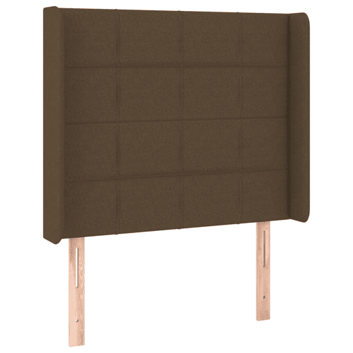 vidaXL Cabeceira de cama c luzes LED tecido 103x16x118128cm castanho vidaXL Cabeceira de cama c luzes LED tecido 103x16x118128cm castanho