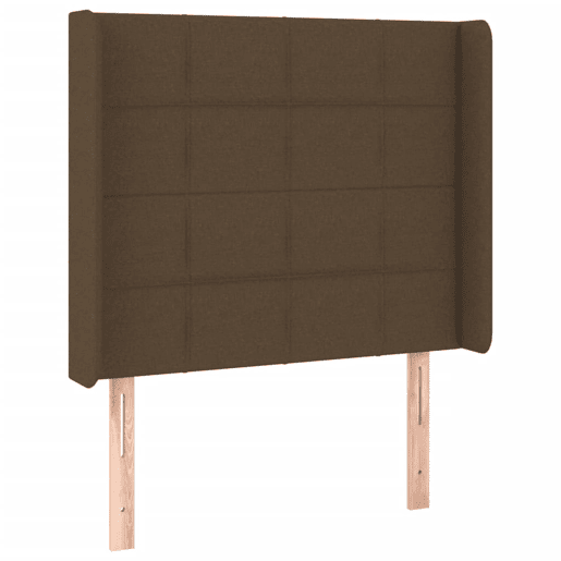 vidaXL Cabeceira de cama c luzes LED tecido 103x16x118128cm castanho vidaXL Cabeceira de cama c luzes LED tecido 103x16x118128cm castanho