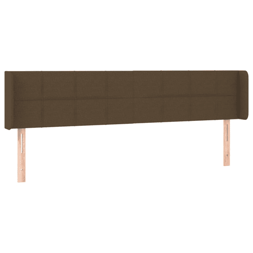 vidaXL Cabeceira de cama c luzes LED tecido 183x16x7888 cm castanho