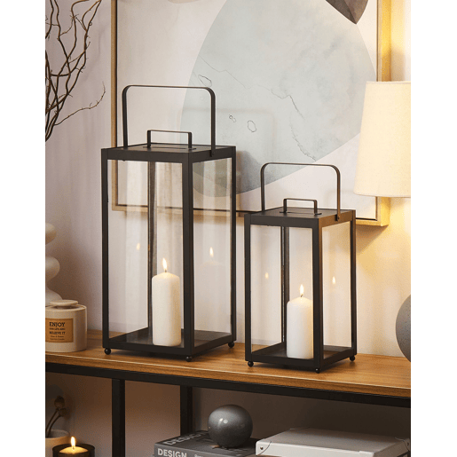 Lanterna LEPAR Metal 41 cm Preto