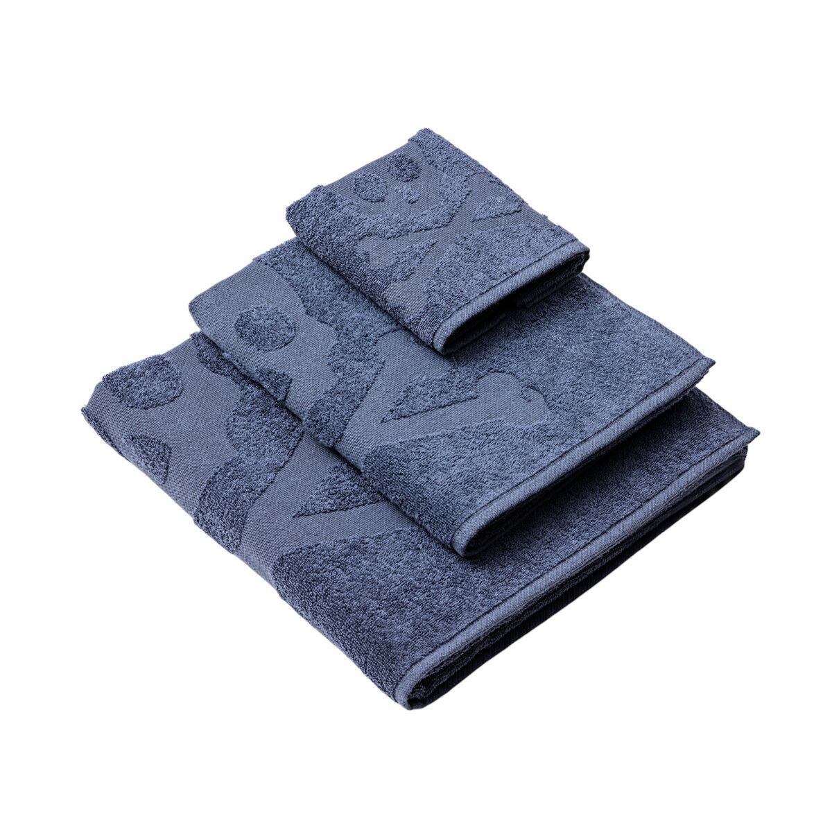 Set de toallas de baño calavera (tocador 30x50cm + manos 50x90cm + baño 70x140cm) 100%algodón azul scalpers home