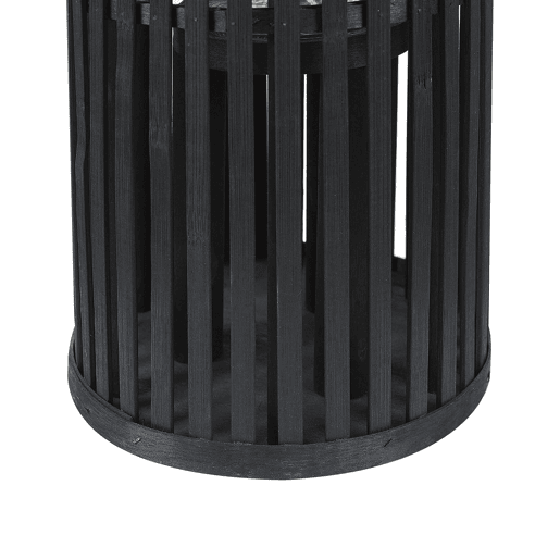 Lanterna LUZON Madeira de salgueiro 40 cm Preto