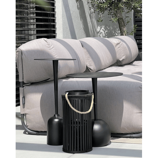 Lanterna LUZON Madeira de salgueiro 40 cm Preto