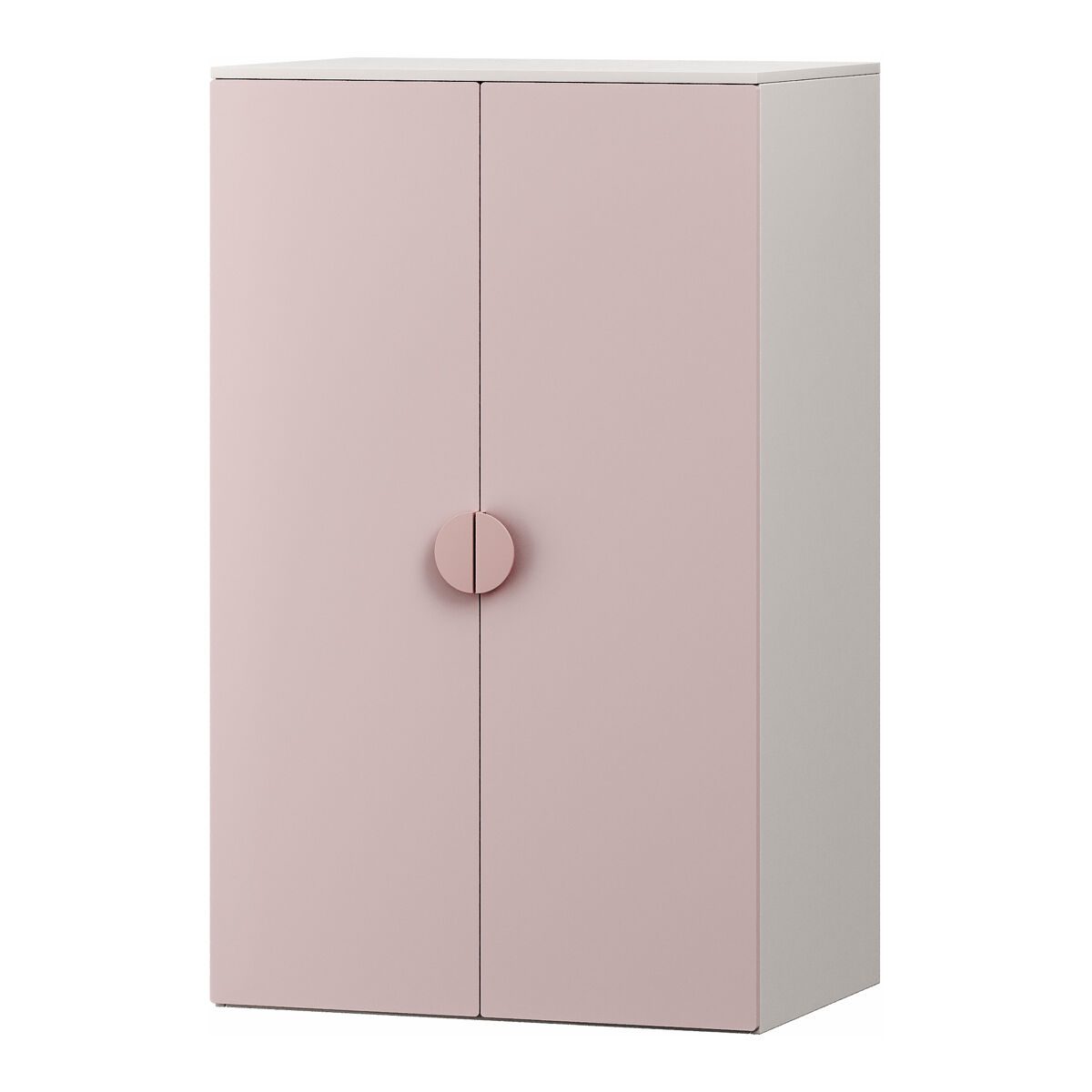Armario ropero infantil Sandnes con 2 puertas 60 Rosa