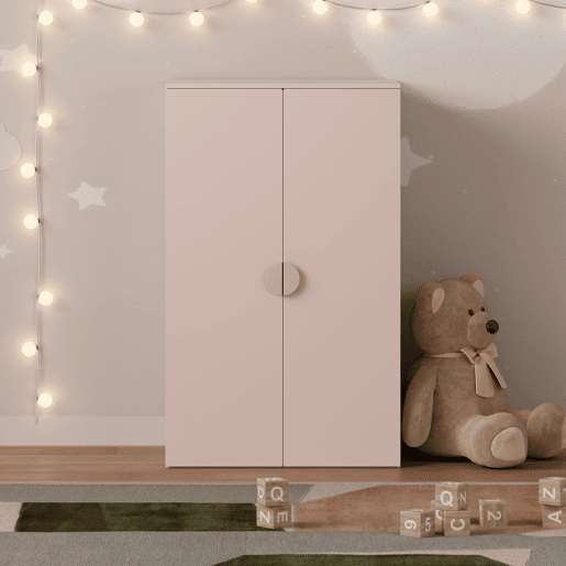 Armário de criança Sandnes com 2 portas 123x60x40 cm BrancoRosaen.casa Armário de criança Sandnes com 2 portas 123x60x40 cm BrancoRosaen.casa