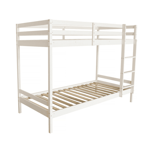 Beliche infantil de madeira Lionel 90 x 190 cm - Branco