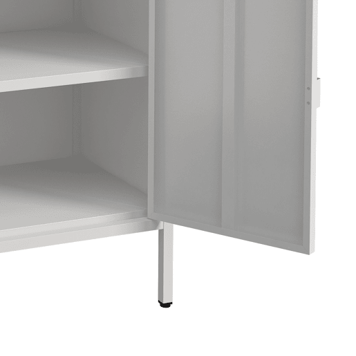Armário de escritório Hailuoto com compartimentos e 2 portas em aço 110 x 70 x 40 cm - Cinzento claro en.casa Armário de escritório Hailuoto com compartimentos e 2 portas em aço 110 x 70 x 40 cm - Cinzento claro en.casa