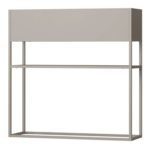 Suporte para plantas Joensuu com prateleira 80x80x25cm cinzento claro en.casa Suporte para plantas Joensuu com prateleira 80x80x25cm cinzento claro en.casa