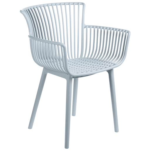 Conjunto de 4 cadeiras de jardim PESARO Azul claro