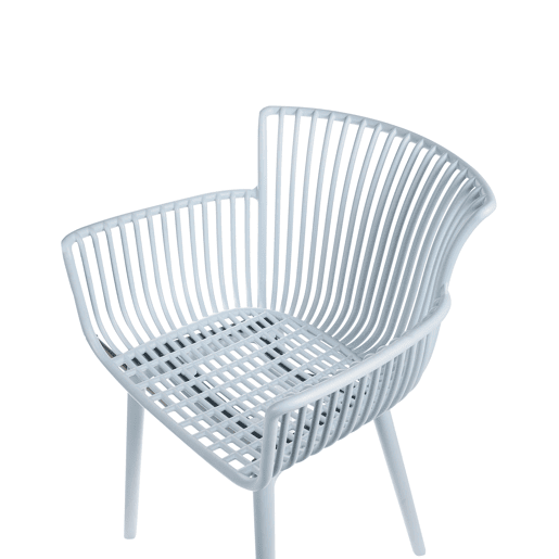 Conjunto de 4 cadeiras de jardim PESARO Azul claro