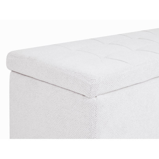 Repousa-pés com arrumação OREM Tecido Branco creme Repousa-pés com arrumação OREM Tecido Branco creme