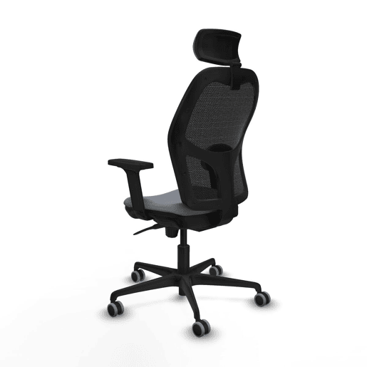 Cadeira de escritório com apoio para a cabeça Jorquera Piqueras y Crespo 2D036G2 Cinzento