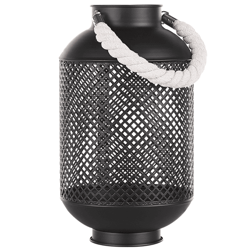 Lanterna CORON Metal 34 cm Preto